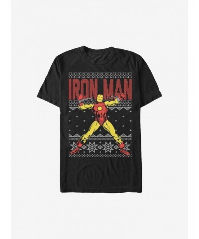 Marvel Iron Man Ugly Christmas Sweater T-Shirt $6.69 T-Shirts