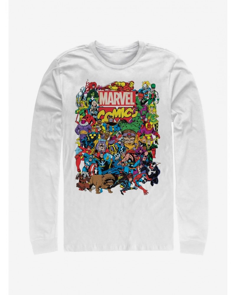 Marvel Entire Cast Long-Sleeve T-Shirt $13.16 T-Shirts