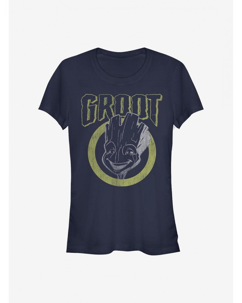 Marvel Guardians Of The Galaxy Grunge Groot Girls T-Shirt $7.17 T-Shirts