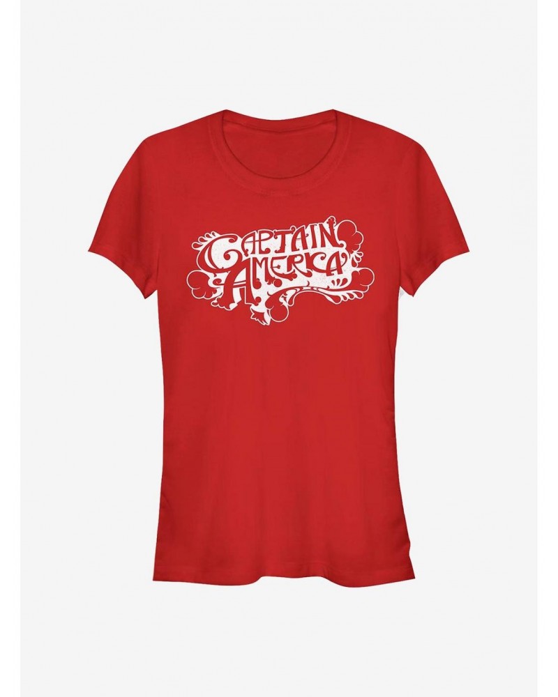 Marvel Captain America Vintage Captain America Girls T-Shirt $7.97 T-Shirts