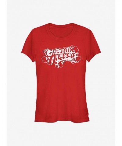 Marvel Captain America Vintage Captain America Girls T-Shirt $7.97 T-Shirts