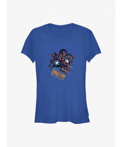 Marvel Black Panther: Wakanda Forever Ironheart Laser On Girls T-Shirt $8.37 T-Shirts