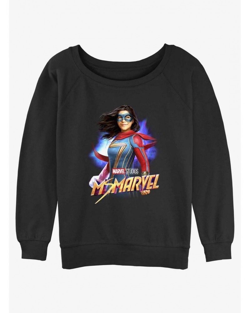 Marvel Ms. Marvel Hero Girls Slouchy Sweatshirt $13.28 Sweatshirts