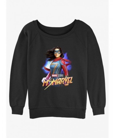 Marvel Ms. Marvel Hero Girls Slouchy Sweatshirt $13.28 Sweatshirts