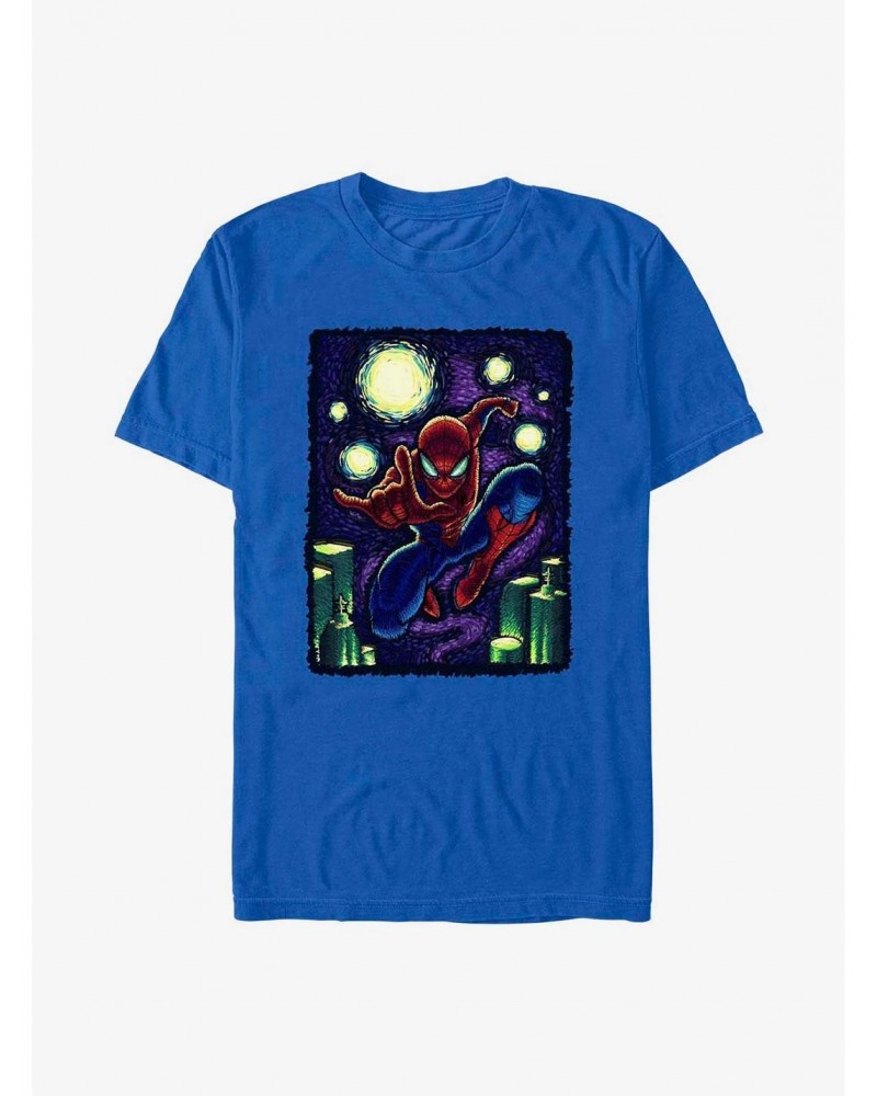 Marvel Spider-Man Starry New York T-Shirt $8.60 T-Shirts