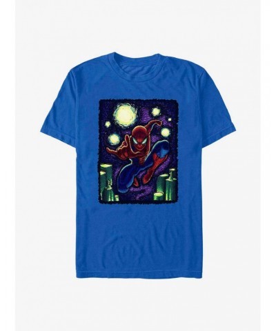 Marvel Spider-Man Starry New York T-Shirt $8.60 T-Shirts