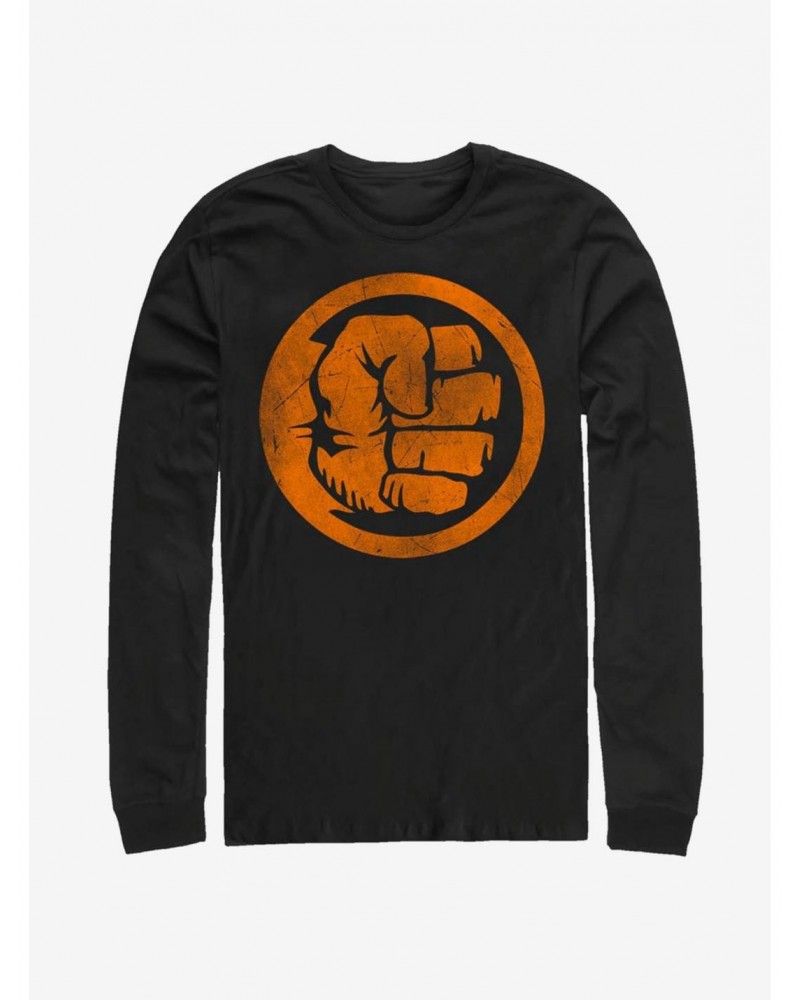 Marvel The Hulk Orange Long-Sleeve T-Shirt $8.69 T-Shirts