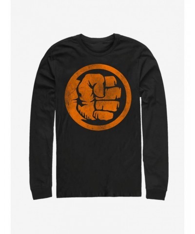 Marvel The Hulk Orange Long-Sleeve T-Shirt $8.69 T-Shirts