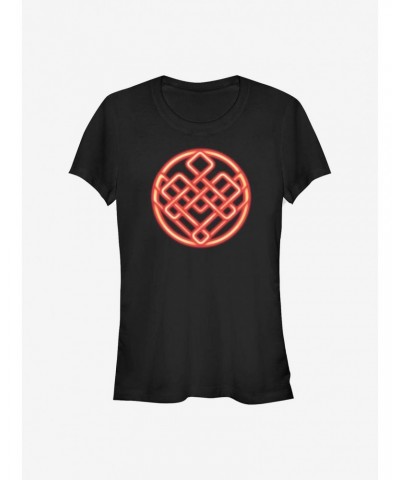 Marvel Shang-Chi And The Legend Of The Ten Rings Symbol Girls T-Shirt $9.96 T-Shirts