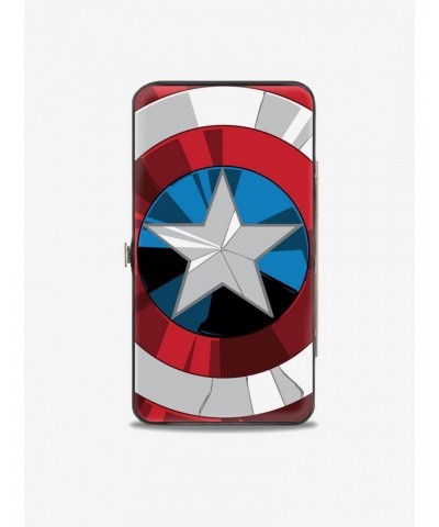 Marvel Captain America Standing Shield Pose Hinged Wallet $8.99 Wallets