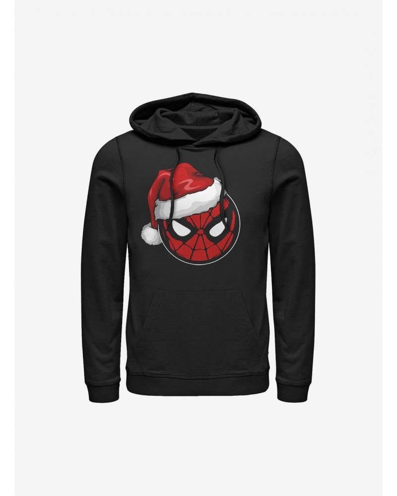 Marvel Spider-Man Spidey Santa Hat Hoodie $16.52 Hoodies