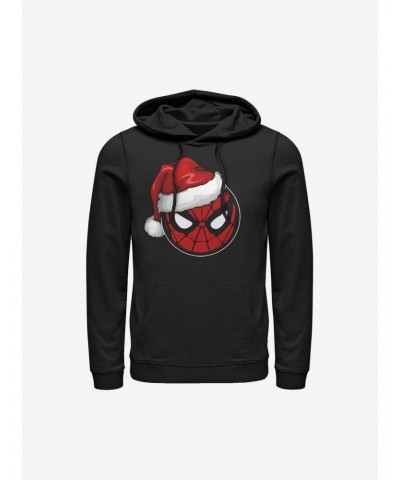 Marvel Spider-Man Spidey Santa Hat Hoodie $16.52 Hoodies