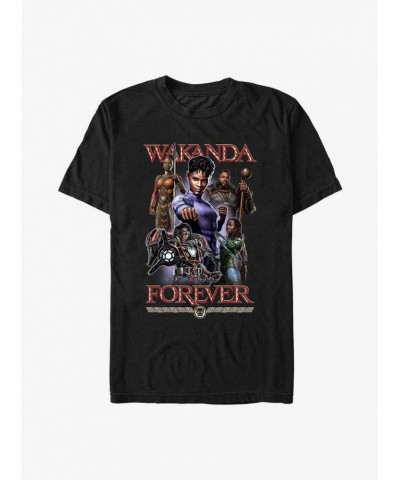 Marvel Black Panther: Wakanda Forever and Ever Extra Soft T-Shirt $7.89 T-Shirts