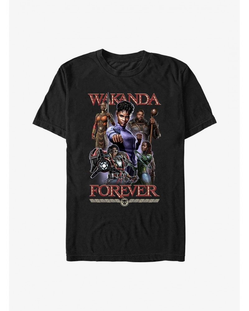 Marvel Black Panther: Wakanda Forever and Ever Extra Soft T-Shirt $7.89 T-Shirts