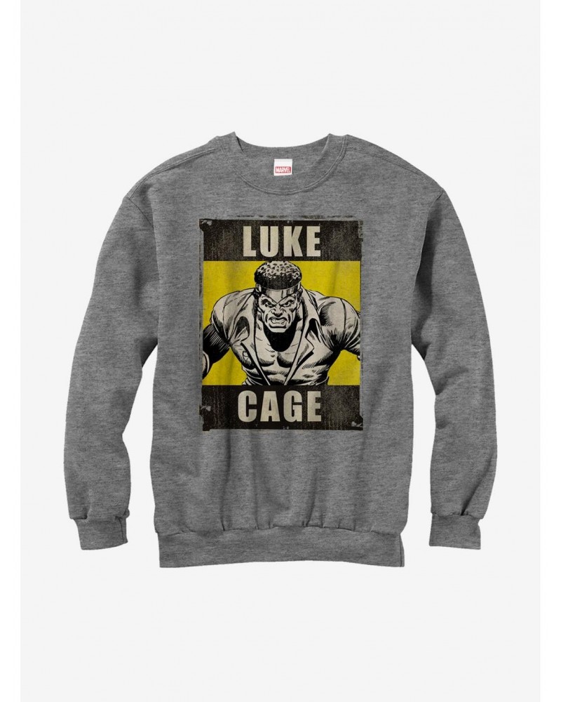 Marvel Heroes For Hire Luke Cage Grey Sweatshirt $14.17 Sweatshirts