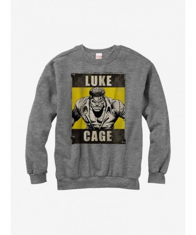 Marvel Heroes For Hire Luke Cage Grey Sweatshirt $14.17 Sweatshirts