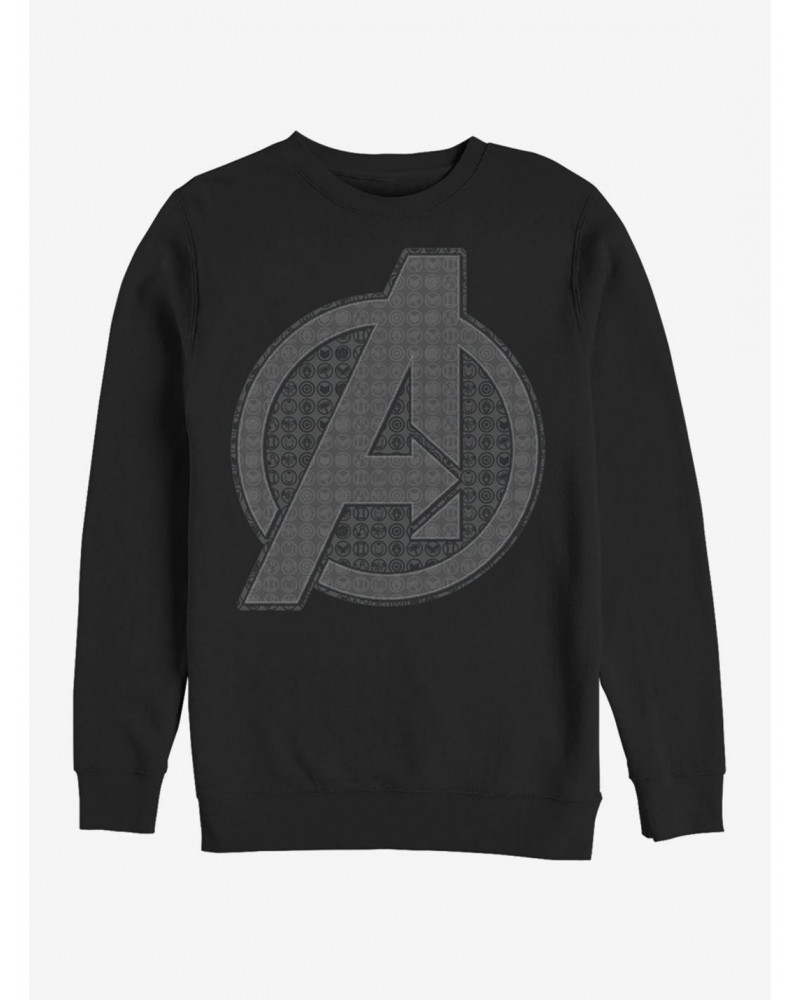 Marvel Avengers: Endgame Grayscale Logo Sweatshirt $14.46 Sweatshirts