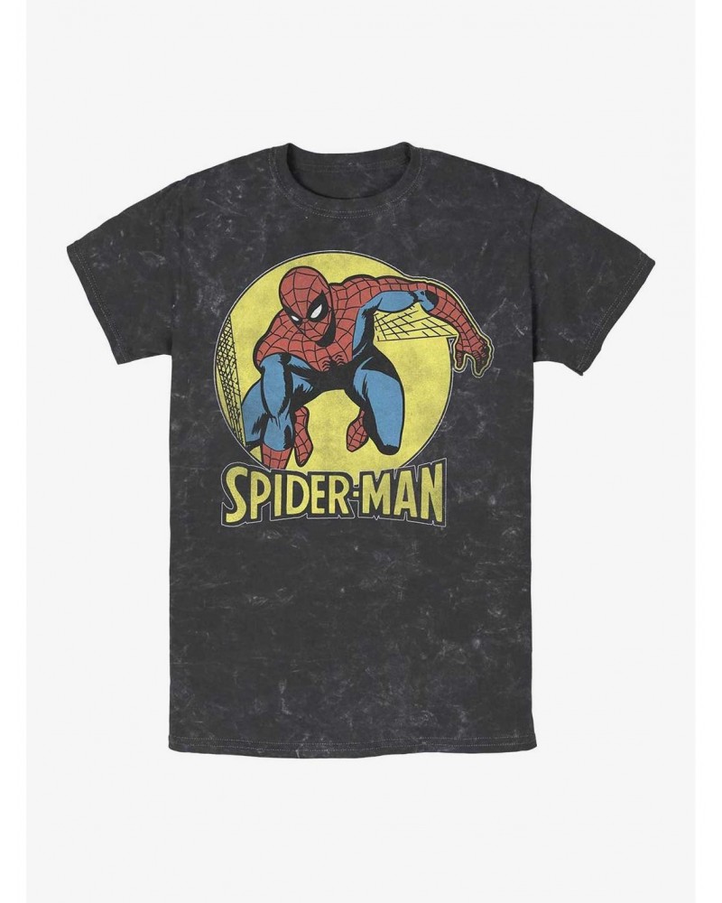 Marvel Spider-Man Simple Spidey Mineral Wash T-Shirt $7.87 T-Shirts