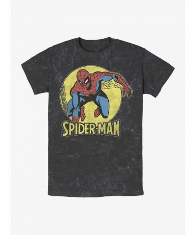 Marvel Spider-Man Simple Spidey Mineral Wash T-Shirt $7.87 T-Shirts