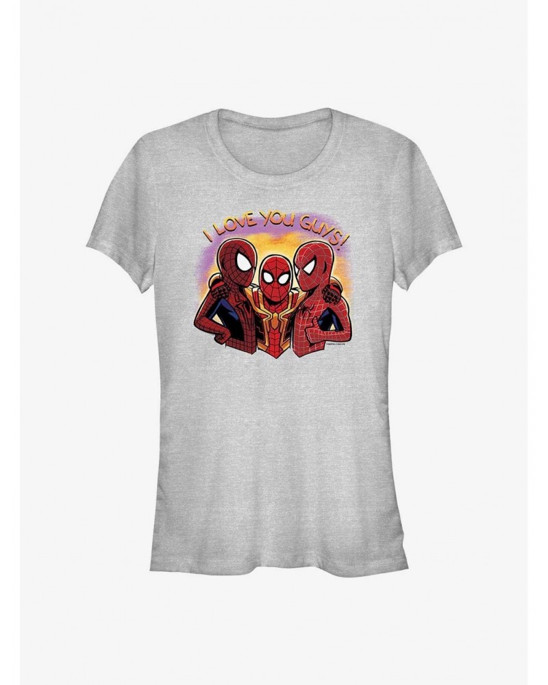 Marvel Spider-Man: No Way Home Love You Guys Girls T-Shirt $5.98 T-Shirts