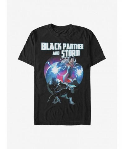 Marvel Black Panther Hero Couple Heart T-Shirt $6.31 T-Shirts