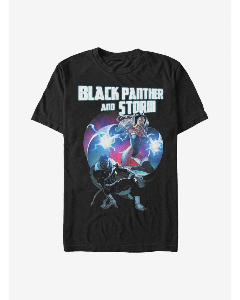 Marvel Black Panther Hero Couple Heart T-Shirt $6.31 T-Shirts