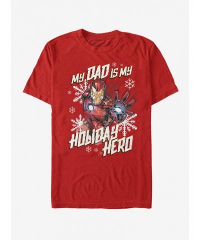 Marvel Iron Man Holiday Dad T-Shirt $8.41 T-Shirts