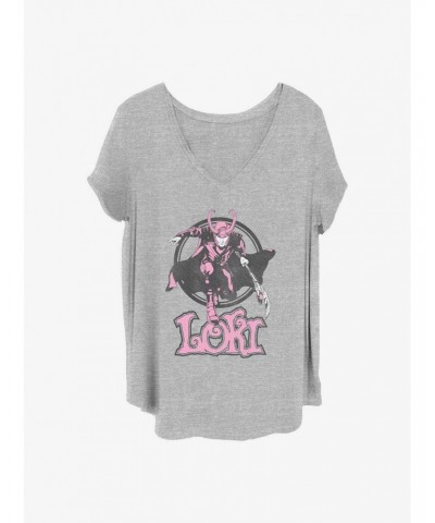 Marvel Loki Trickster Girls T-Shirt Plus Size $7.86 T-Shirts