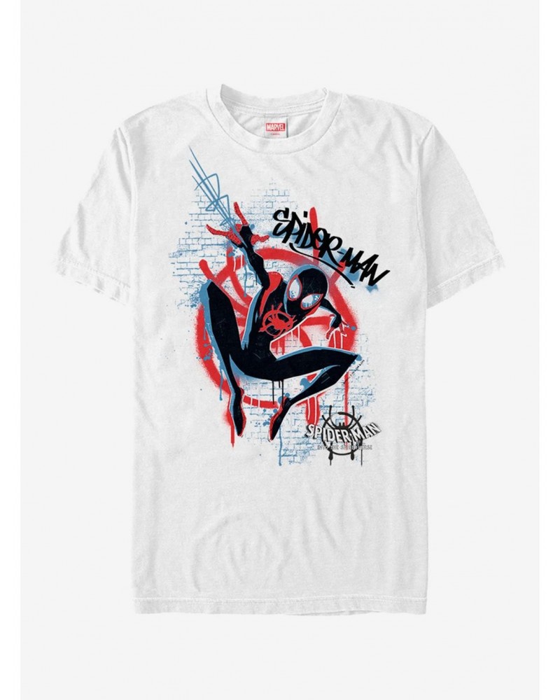 Marvel Spider-Man Spider-Verse Graffiti Spider T-Shirt $5.93 T-Shirts