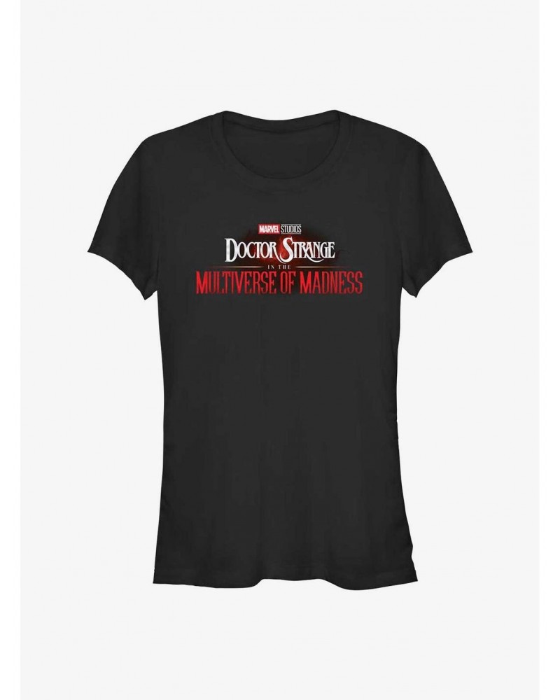 Marvel Doctor Strange In The Multiverse Of Madness Logo Girls T-Shirt $7.37 T-Shirts