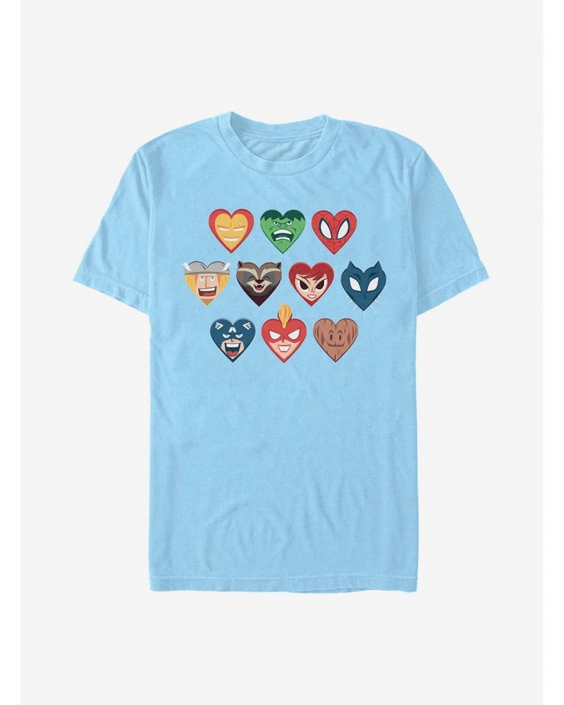 Marvel Avengers Hero Hearts T-Shirt $9.18 T-Shirts