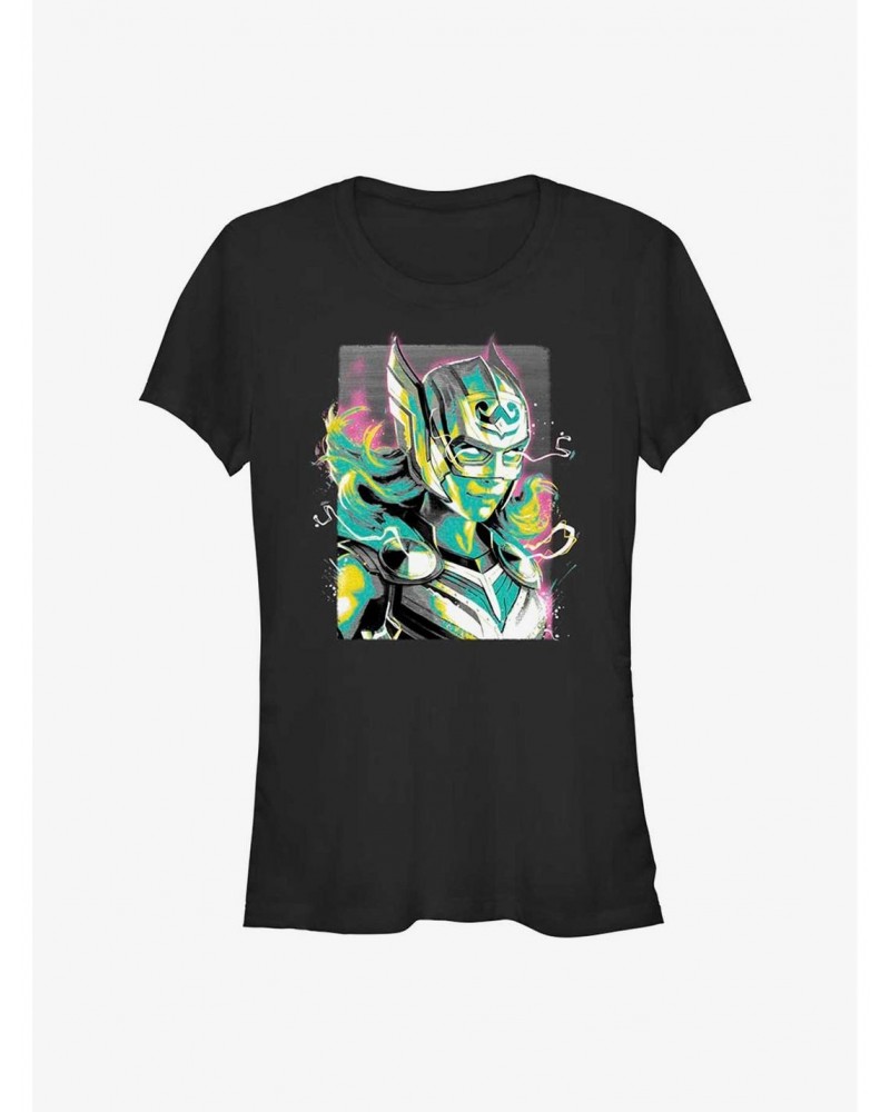 Marvel Thor: Love and Thunder Female Thor Pastel Girls T-Shirt $6.37 T-Shirts