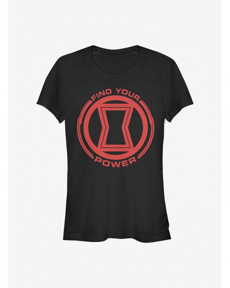 Marvel Black Widow Power Of Black Widow Girls T-Shirt $6.18 T-Shirts