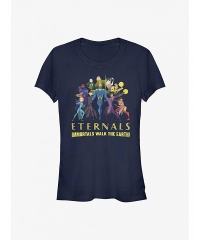 Marvel Eternals Group Shot Girls T-Shirt $7.97 T-Shirts