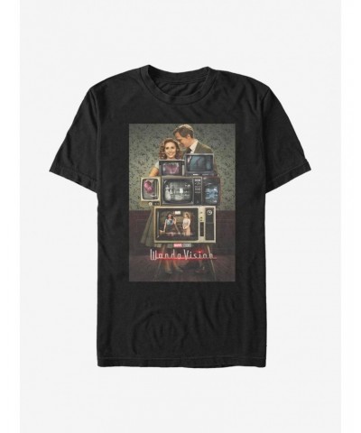 Marvel WandaVision WV Poster Through The Years T-Shirt $6.88 T-Shirts