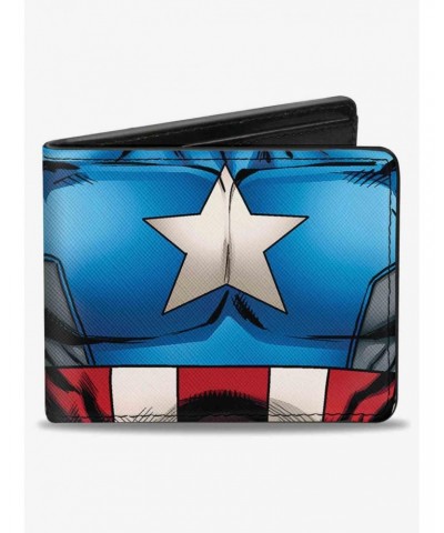 Marvel Captain America Chest Star Stripes Bifold Wallet $9.82 Wallets