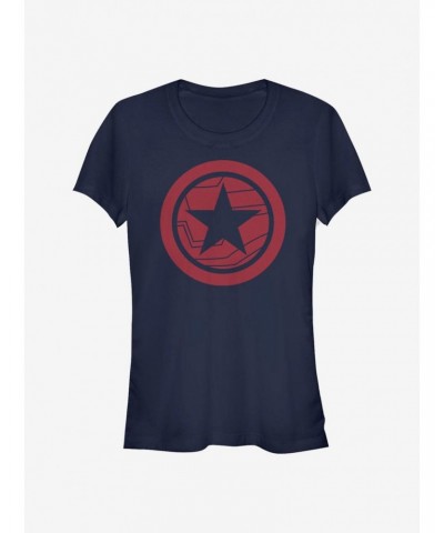 Marvel The Falcon And The Winter Soldier Red Shield Girls T-Shirt $9.76 T-Shirts