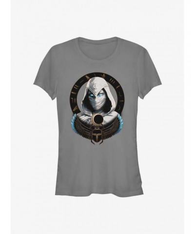 Marvel Moon Knight Mask Badge Girls T-Shirt $9.76 T-Shirts