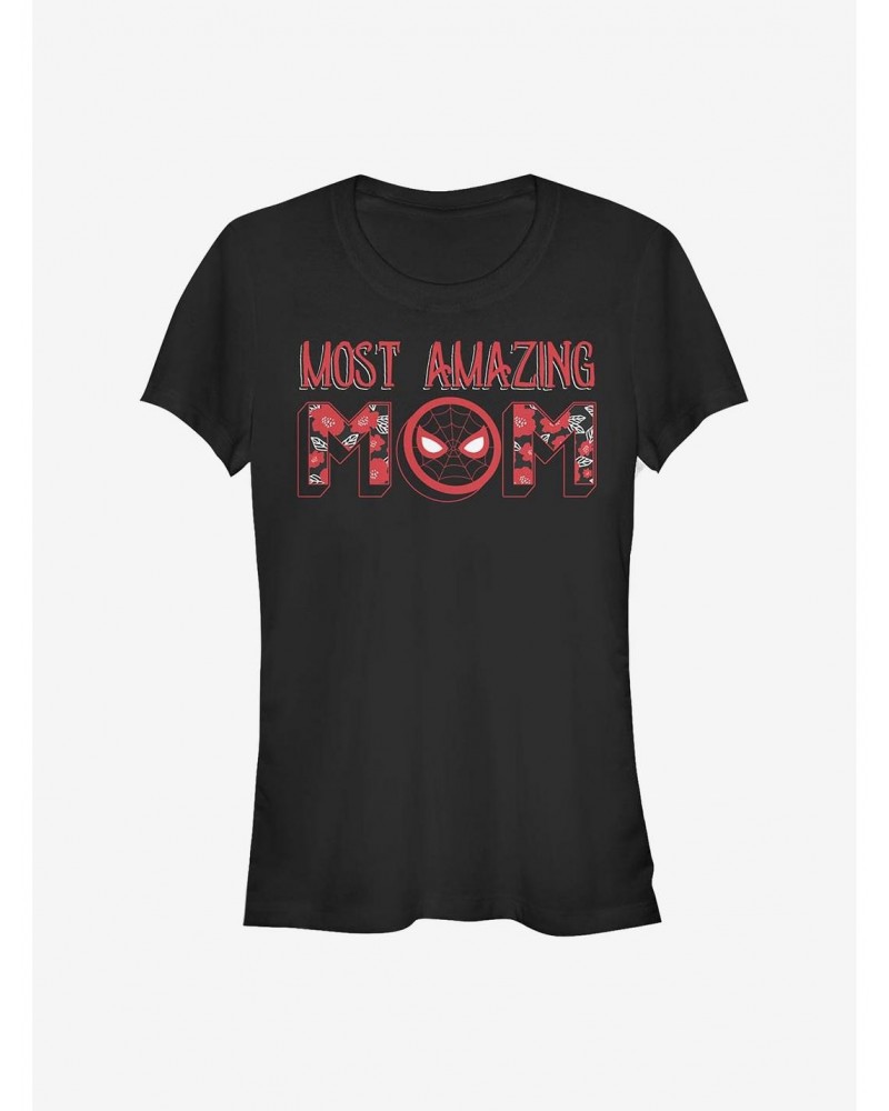 Marvel Spider-Man Most Amazing Mom Girls T-Shirt $7.37 T-Shirts