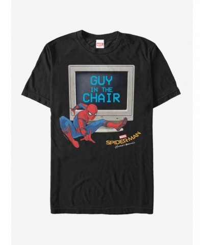 Marvel Spider-Man: Far From Home Man In Chair T-Shirt $6.88 T-Shirts