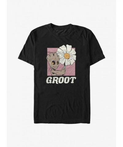 Marvel Guardians of the Galaxy Groot Picking Flowers Big & Tall T-Shirt $10.52 T-Shirts