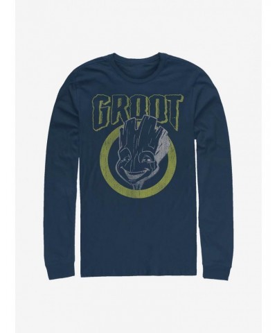 Marvel Guardians Of The Galaxy Grunge Groot Long-Sleeve T-Shirt $13.16 T-Shirts