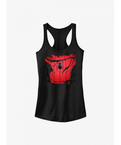 Marvel Spider-Man: No Way Home Torn Suit Girls Tank $6.77 Tanks