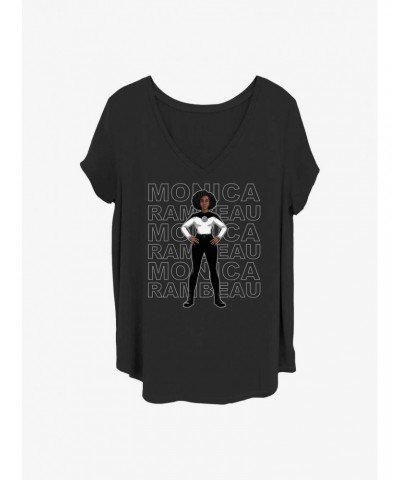 Marvel WandaVision Agent Rambeau Girls T-Shirt Plus Size $9.48 T-Shirts