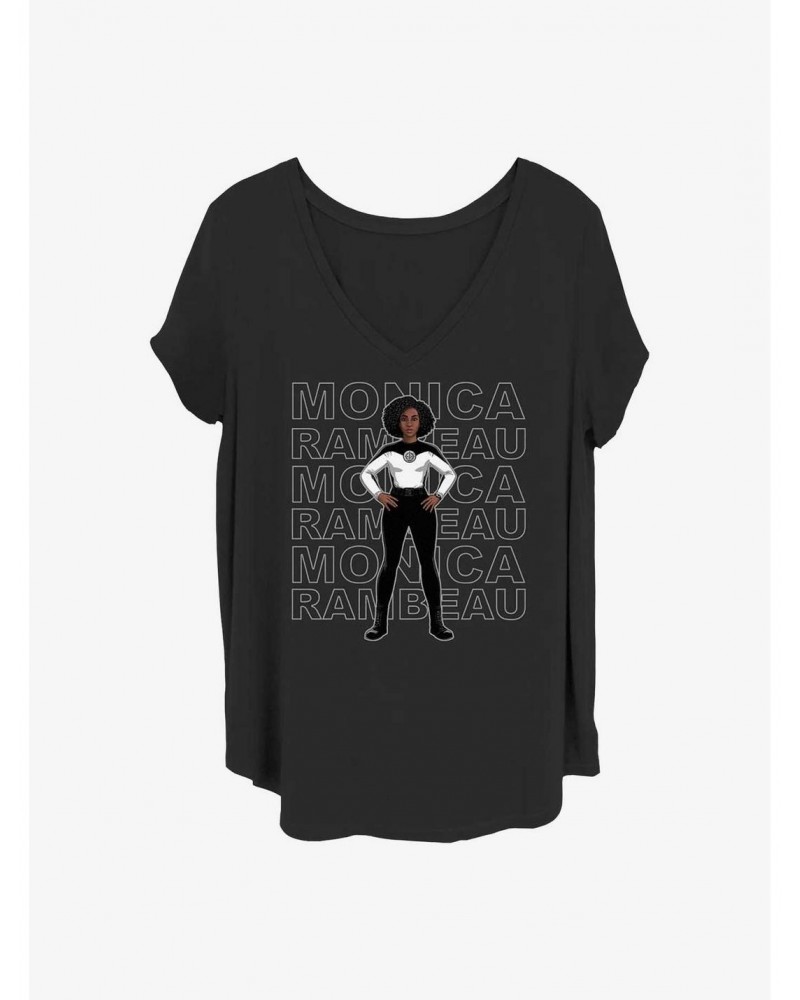 Marvel WandaVision Agent Rambeau Girls T-Shirt Plus Size $9.48 T-Shirts