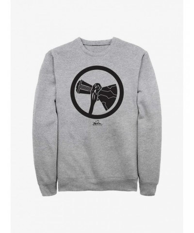 Marvel Thor: Love And Thunder Stormbreaker Black Sweatshirt $14.76 Sweatshirts