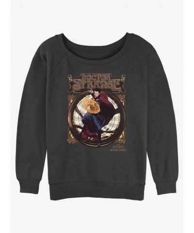 Marvel Doctor Strange in the Multiverse of Madness Magic Ready Girls Slouchy Sweatshirt $13.58 Sweatshirts