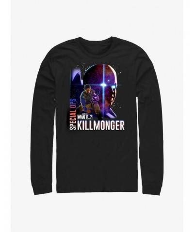 What If?? Erik Killmonger Special-Ops & The Watcher Long-Sleeve T-Shirt $8.69 T-Shirts