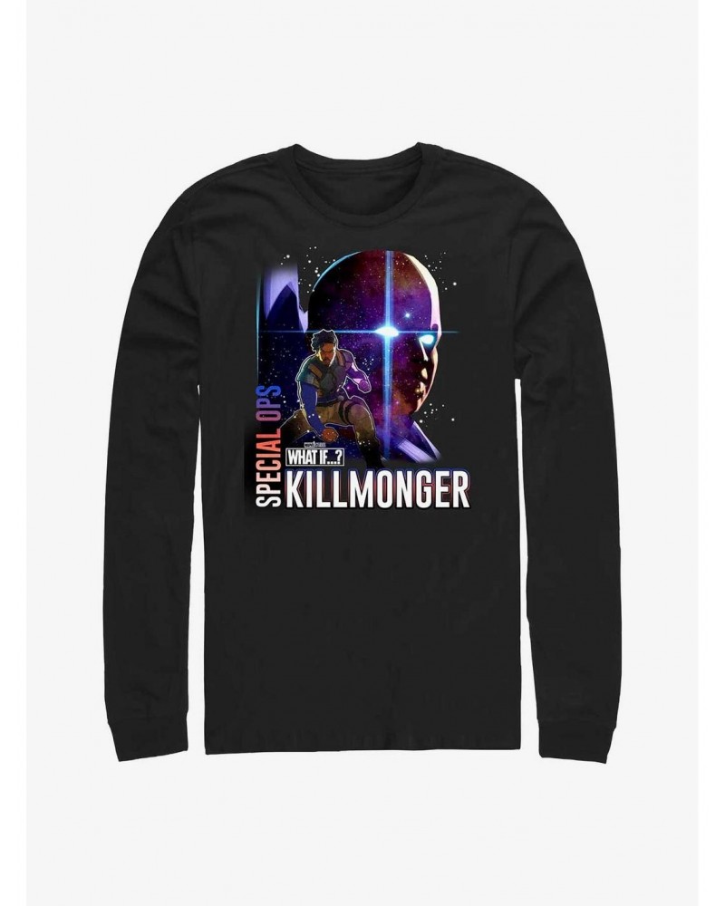 What If?? Erik Killmonger Special-Ops & The Watcher Long-Sleeve T-Shirt $8.69 T-Shirts