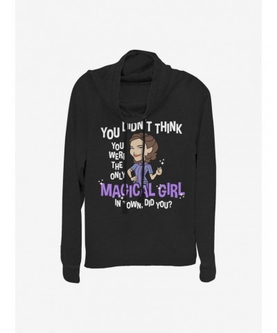 Marvel WandaVision Magical Girl Agatha Cowlneck Long-Sleeve Girls Top $17.24 Tops